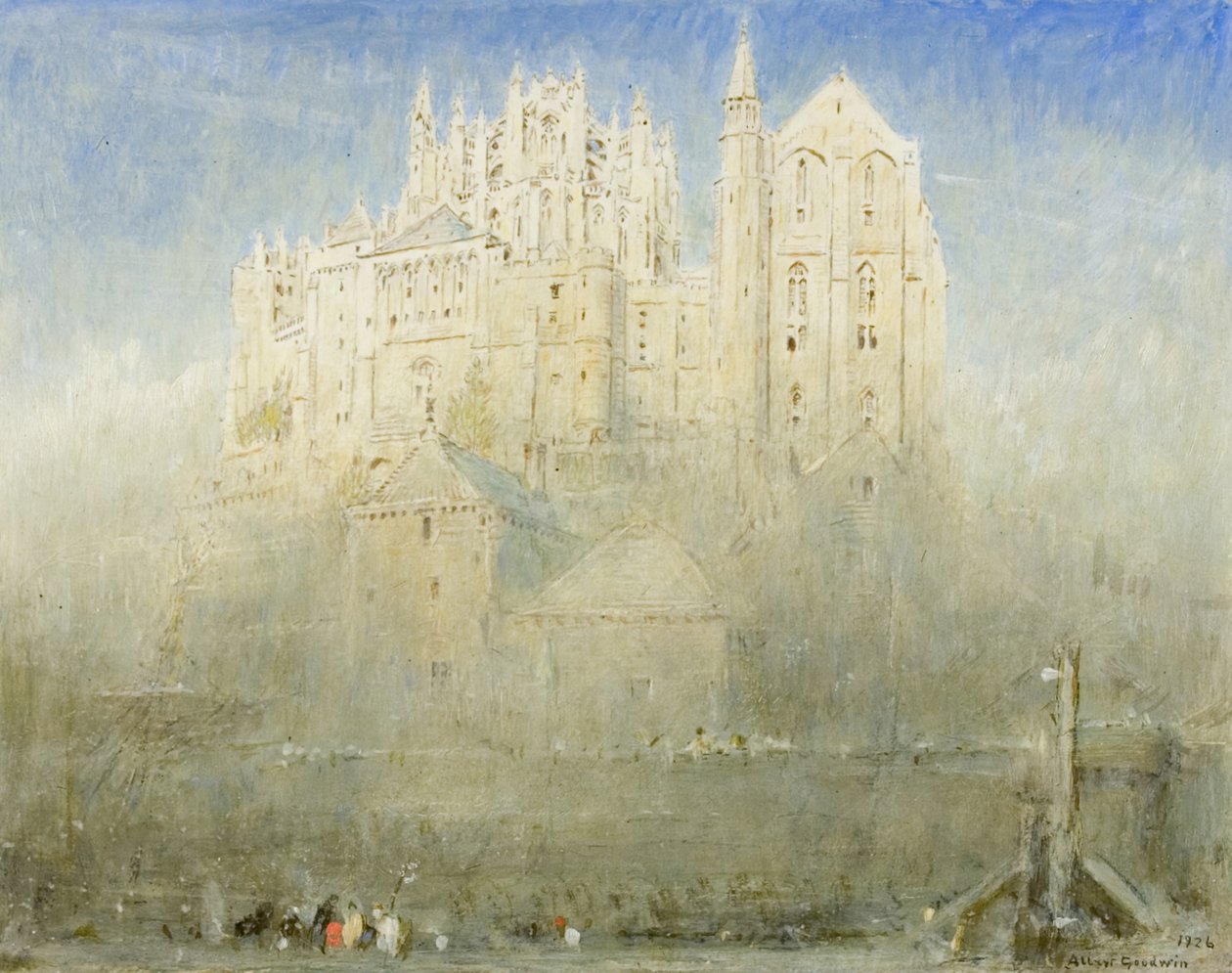 Mont St Michel, Normandiet af Albert Goodwin