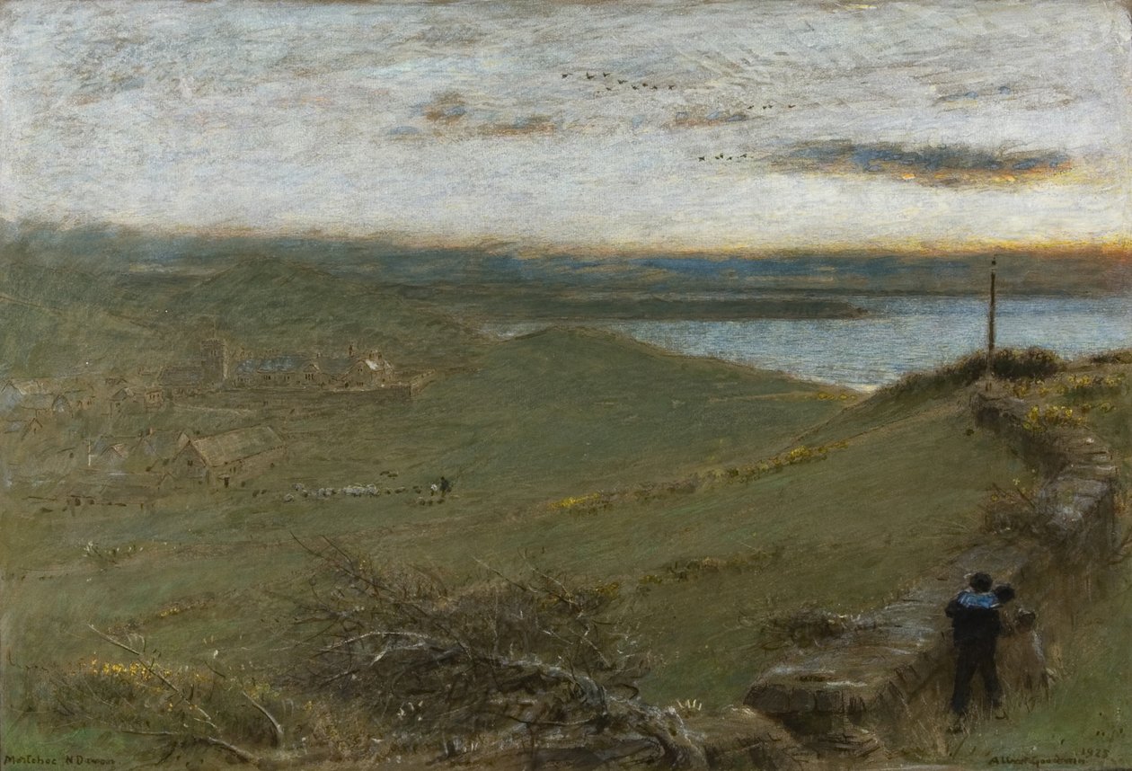 Mortehoe, North Devon af Albert Goodwin