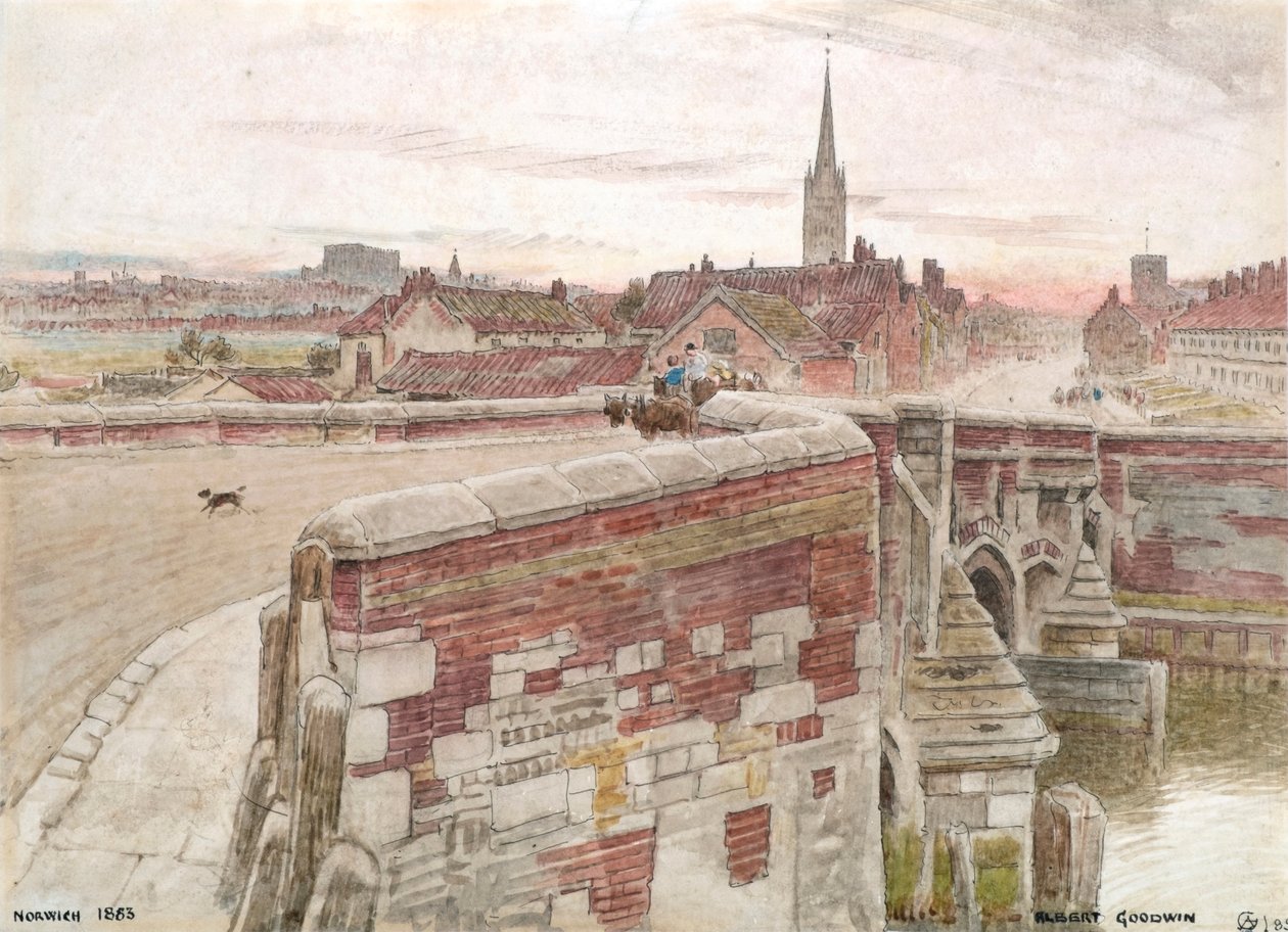 Norwich af Albert Goodwin