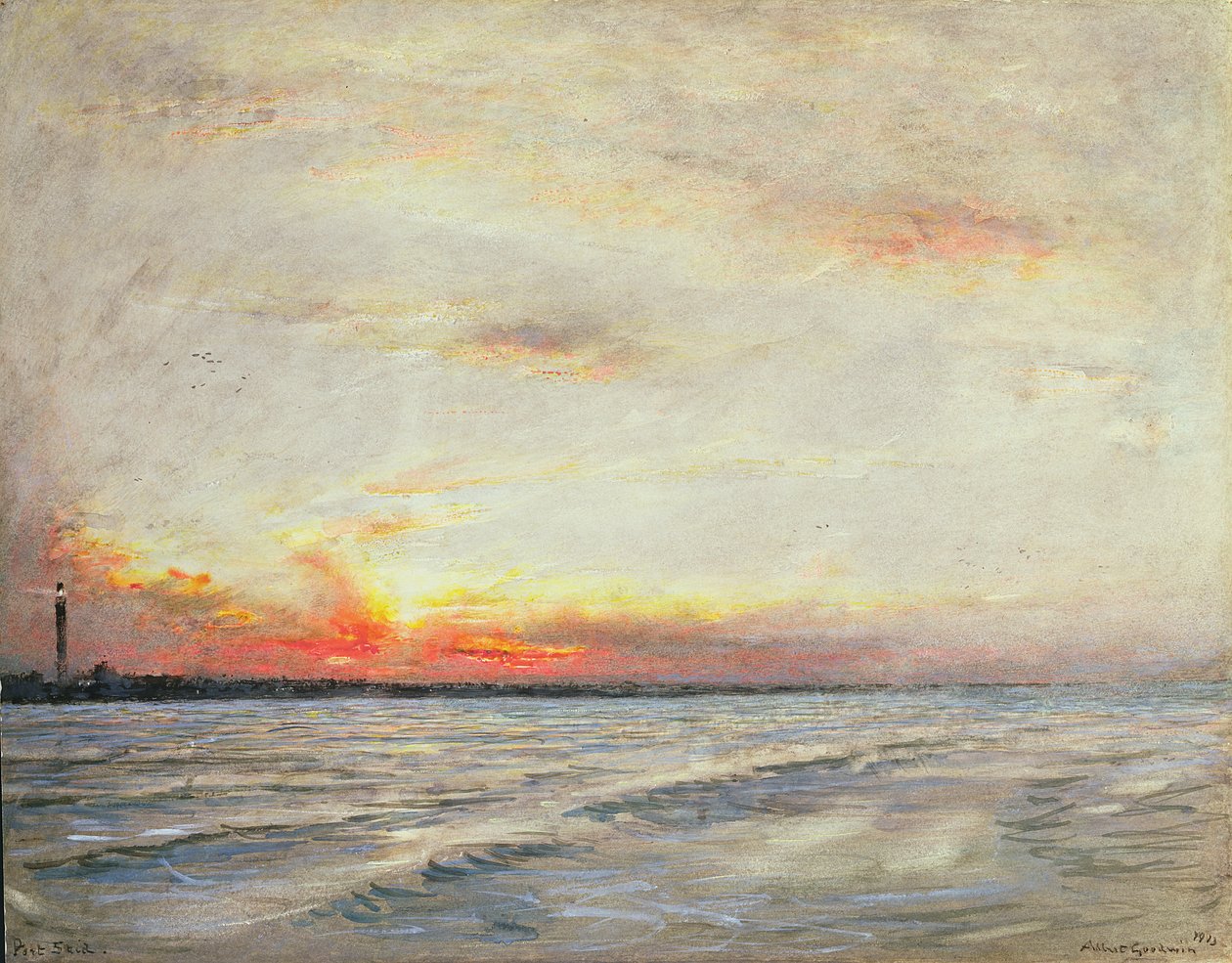 Port Said, Saida, Libanon af Albert Goodwin