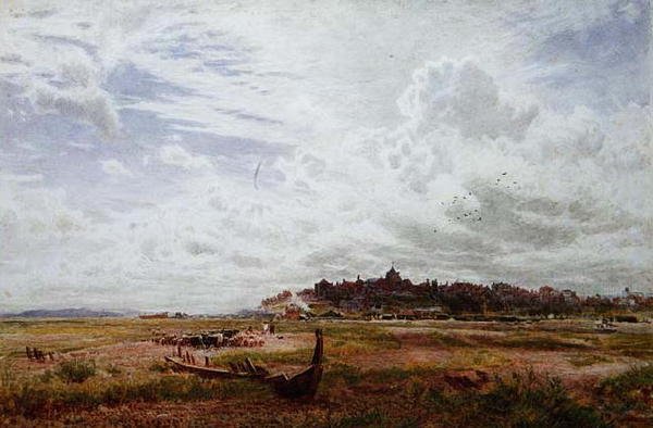 Rye, Sussex af Albert Goodwin