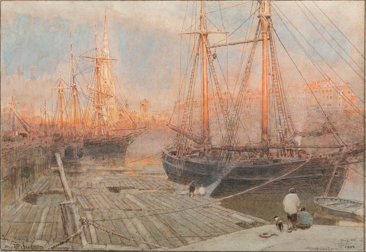 St Mary Redcliffe, Bristol af Albert Goodwin