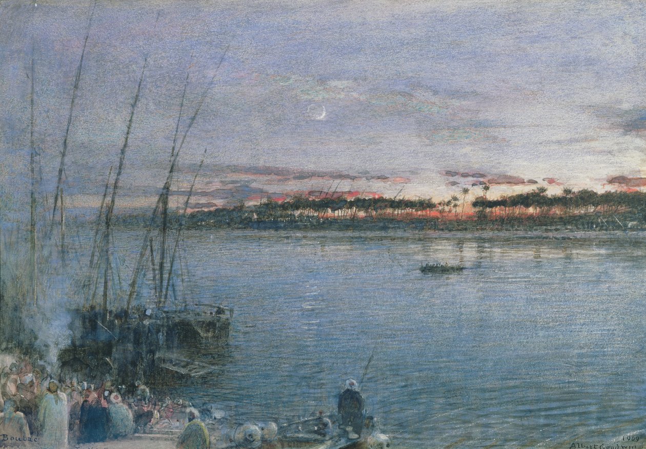 Nilfærgen Boulac: færgen på Nilen af Albert Goodwin
