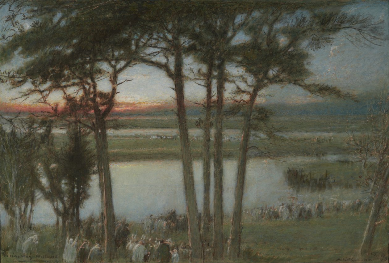 The River Way, vestpå af Albert Goodwin