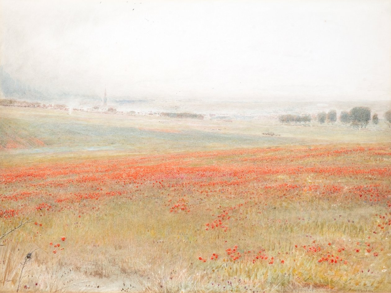 Tares. Valmuer i majs. Salisbury af Albert Goodwin