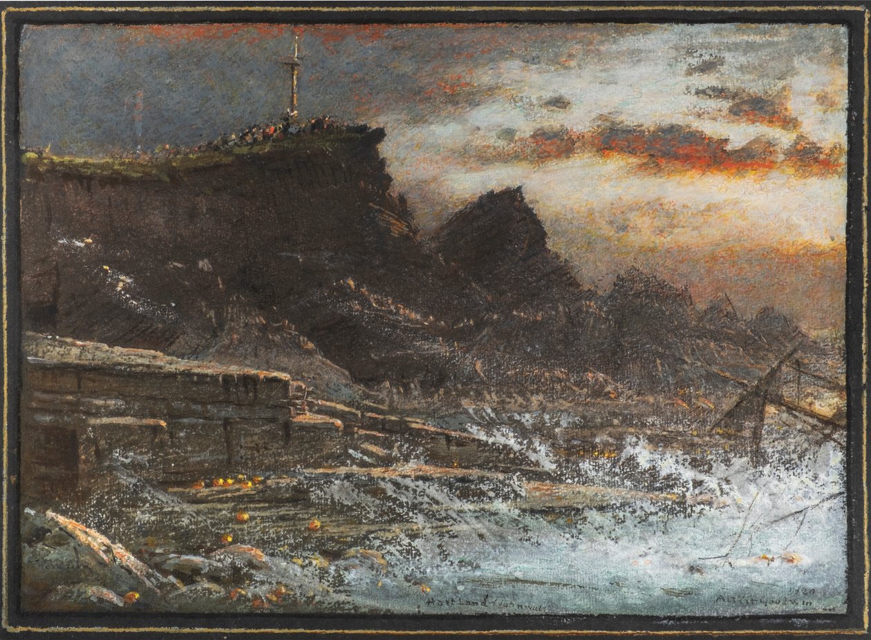 Vraget, Hartland, Cornwall af Albert Goodwin