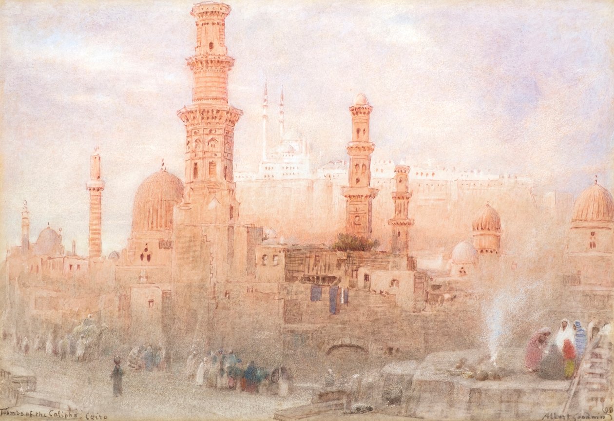 Kaliffernes grave, Cairo af Albert Goodwin