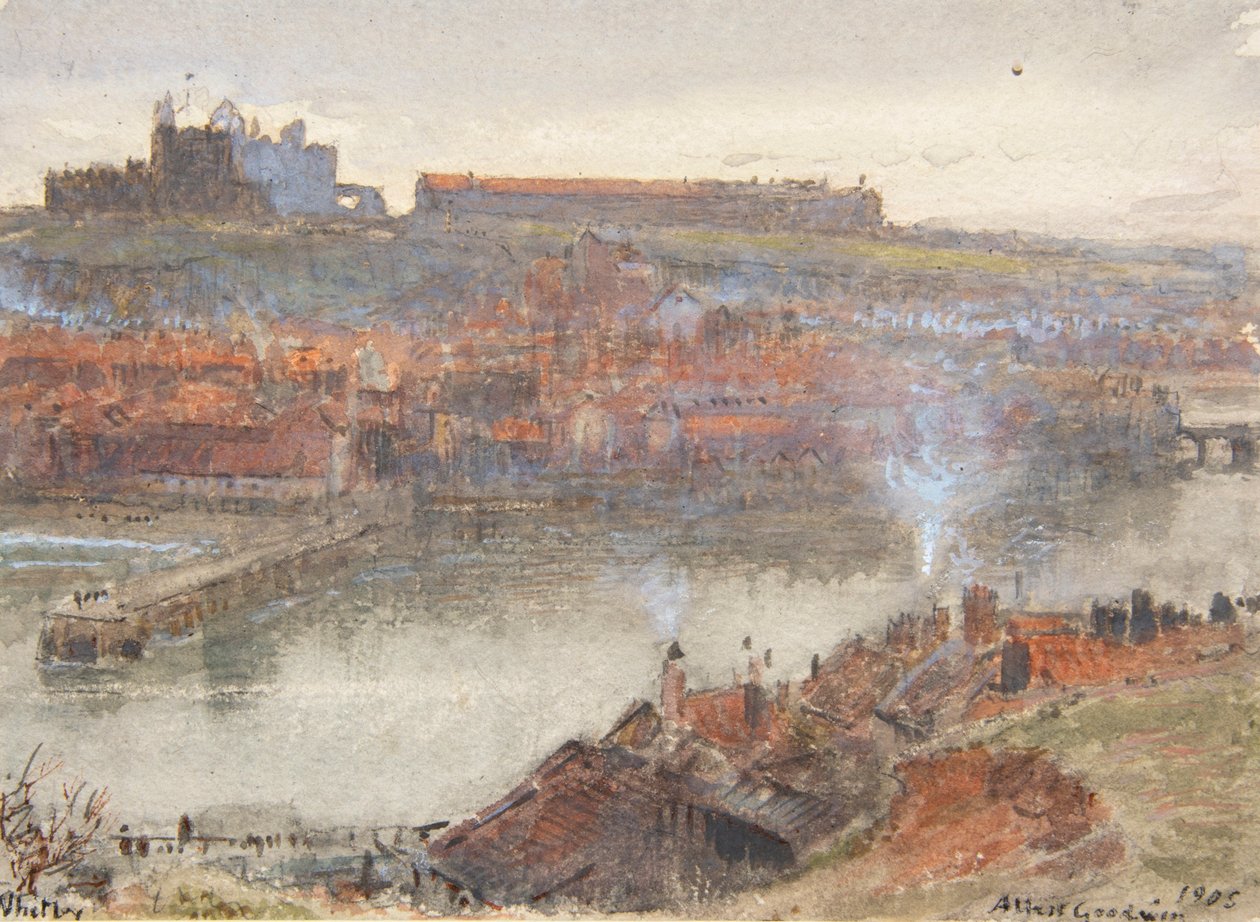 Whitby af Albert Goodwin
