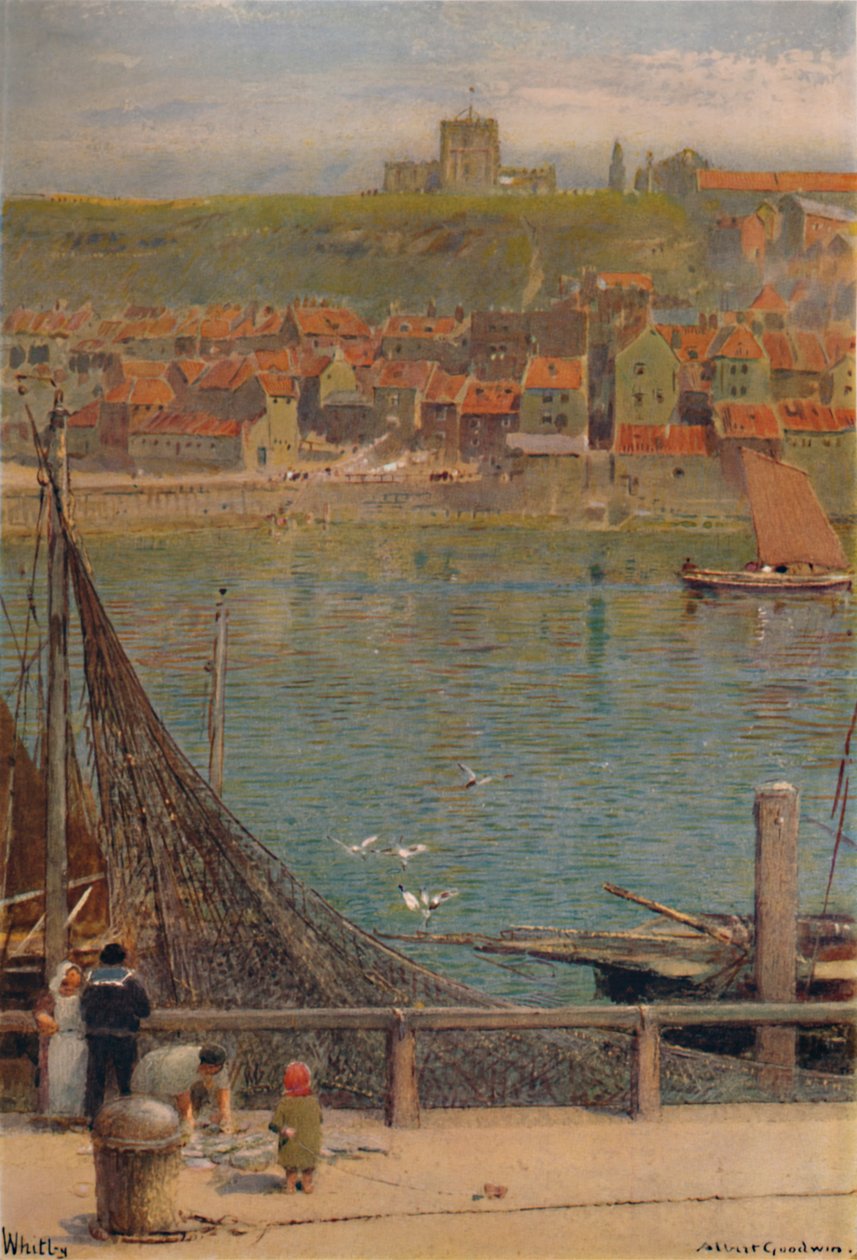 Whitby, 19.-20. århundrede, 1935 af Albert Goodwin