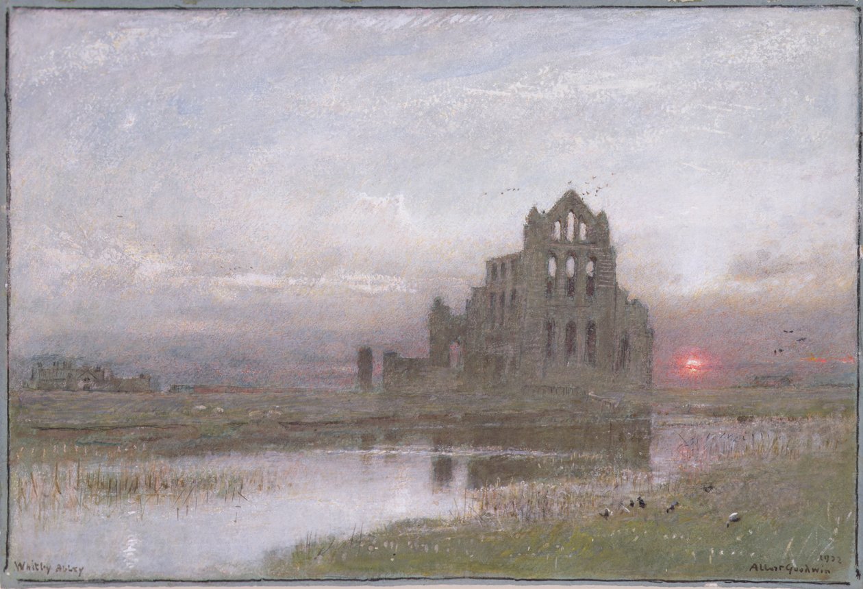 Whitby Abbey af Albert Goodwin