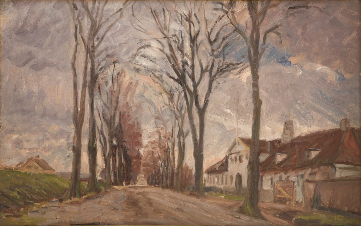Lyngbyvejen ved Vintappergården af Albert Gottschalk