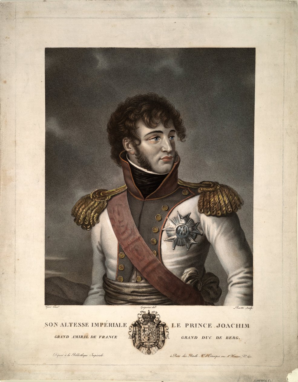 Portræt af Joachim Murat, ca 1806 af Albert Gregorius