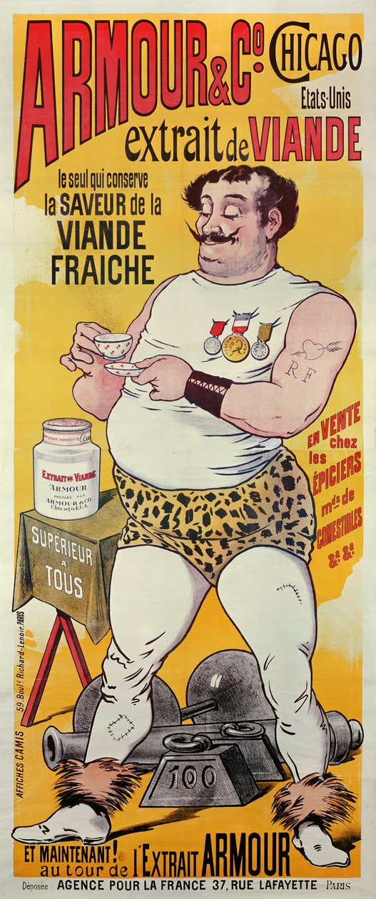Armour and Co, Chicago (plakat) af Albert Guillaume