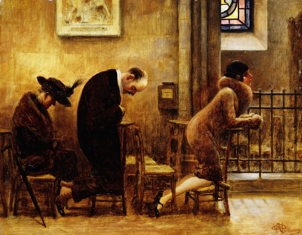 Overvejelse; Afspejling, af Albert Guillaume