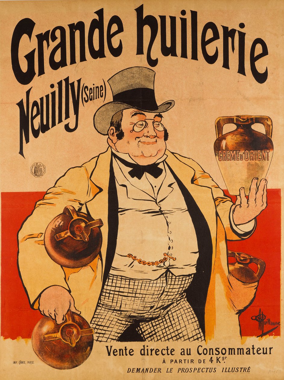 Stor oliemølle - Neuilly Seine, ca. 1895. af Albert Guillaume