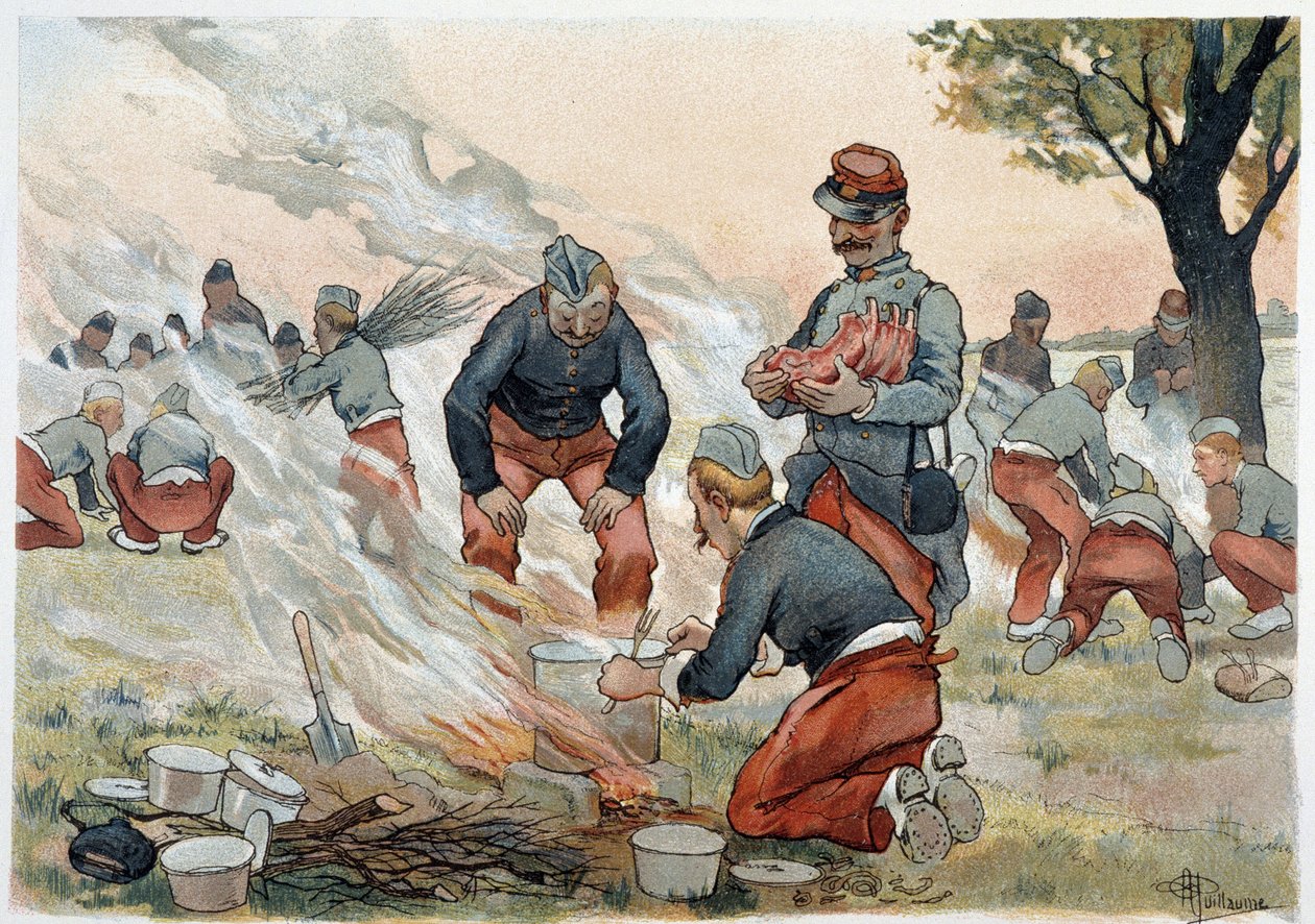 La Meals - i "" Military album"" af Albert Guillaume (1873-1942), ca. 1900 af Albert Guillaume