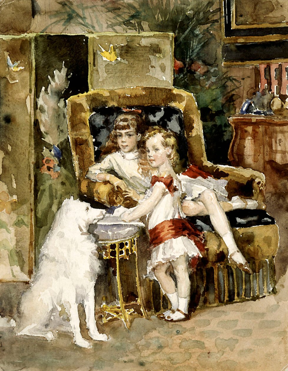 Storhertug Michael Alexandrovich af Rusland 1878-1918 og storhertuginde...1875-1960. af Albert Gustaf Aristides Edelfelt