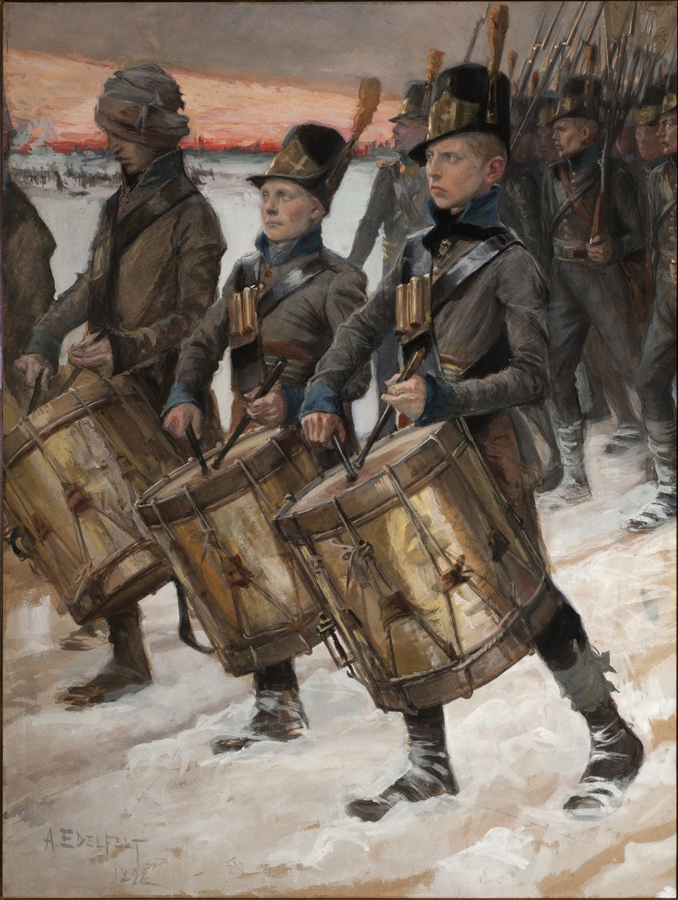 Mars af Pori Regiment Mars of Pori, 1892 af Albert Gustaf Aristides Edelfelt
