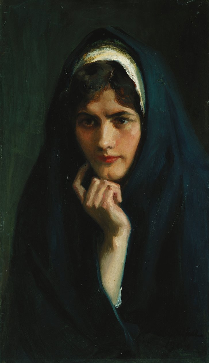 Hovedet af en pige, 1904 af Albert Gustaf Aristides Edelfelt