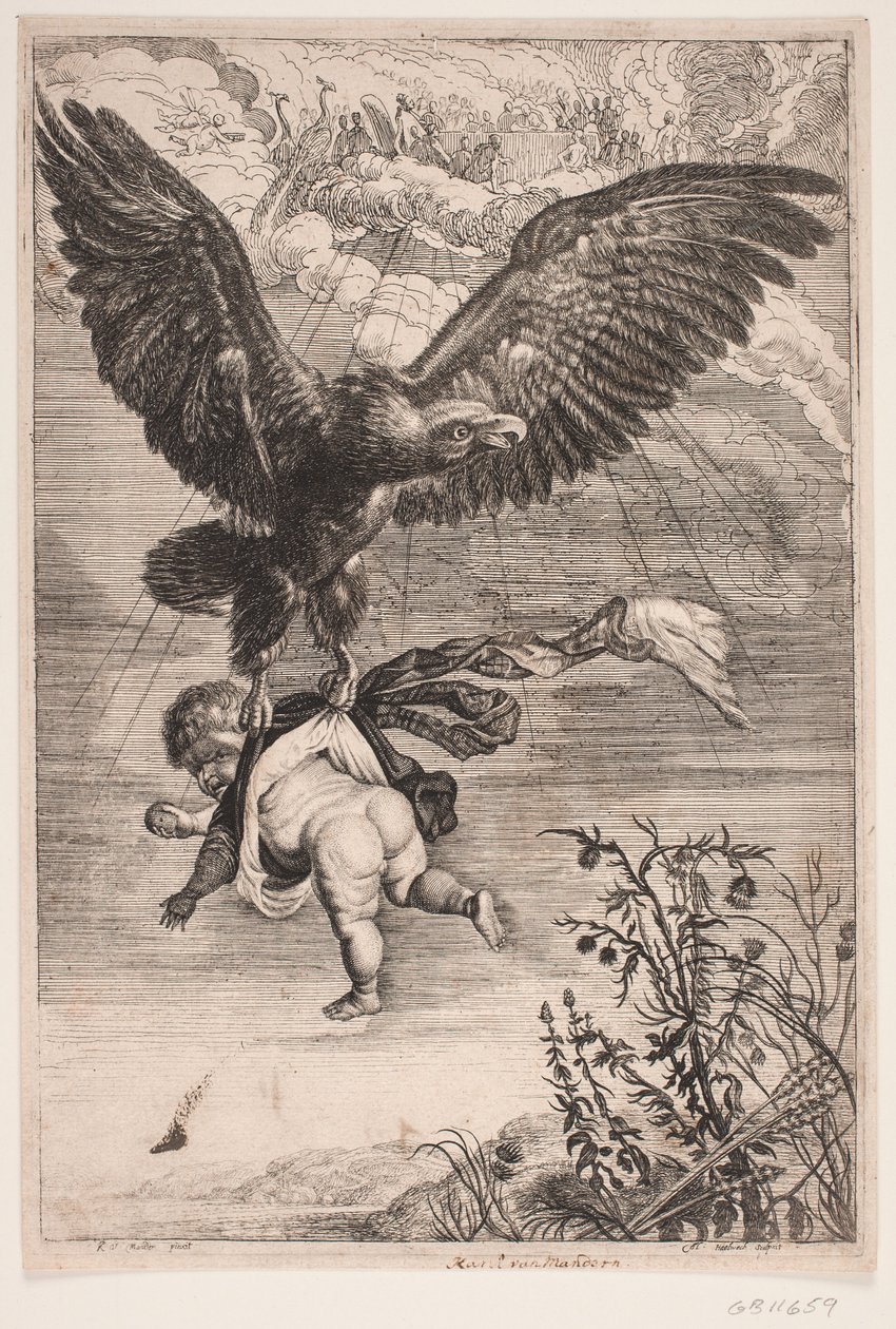 Ganymedes bortføres af ørnen af Albert Haelwegh