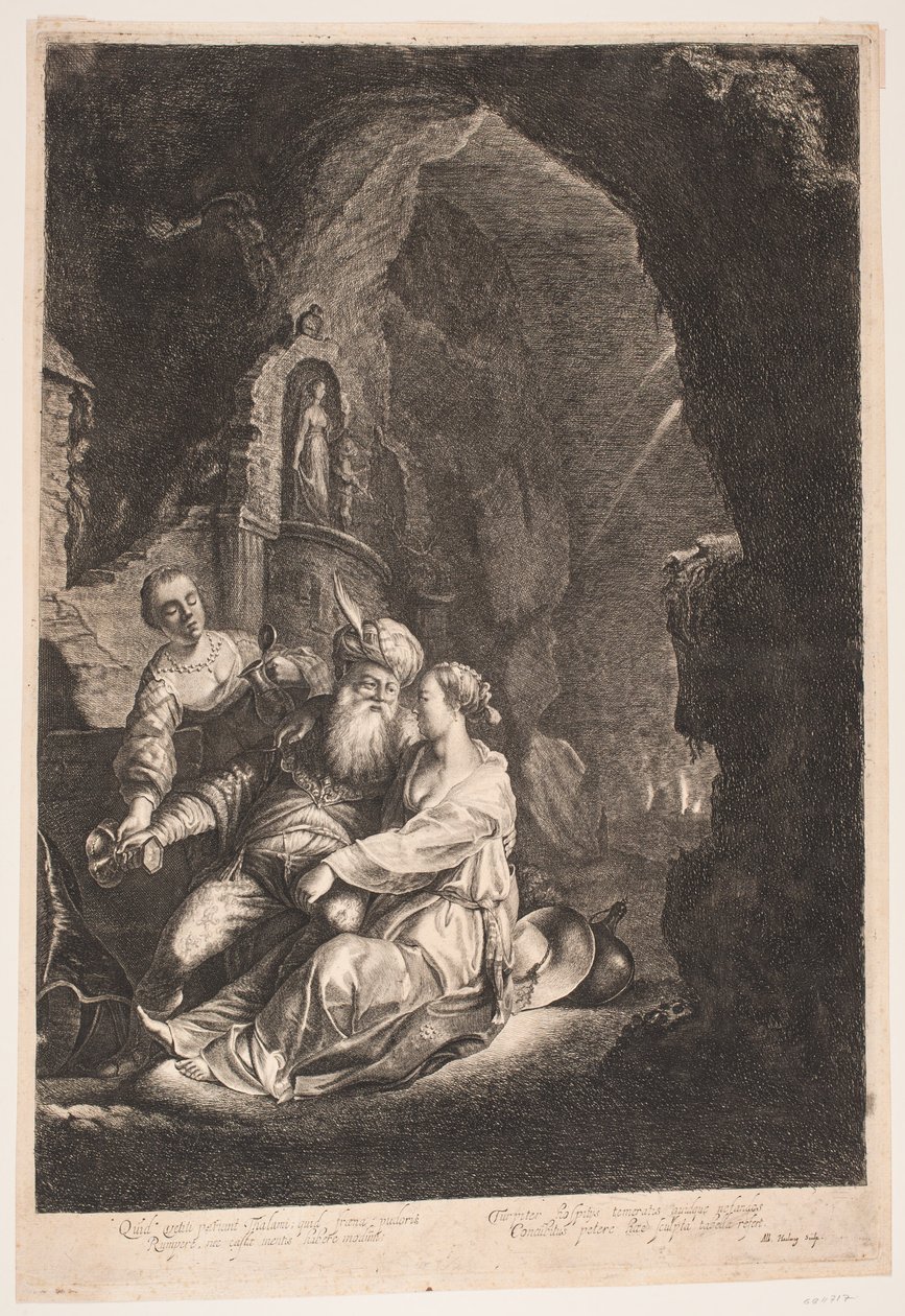 Loth og hans døtre af Albert Haelwegh