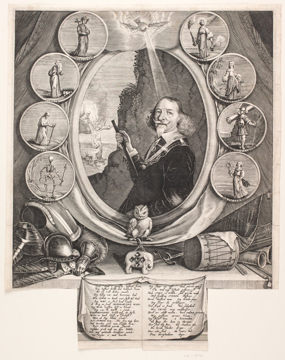 Wentzel Rothkirch. Illustration til ligprædiken af Albert Haelwegh