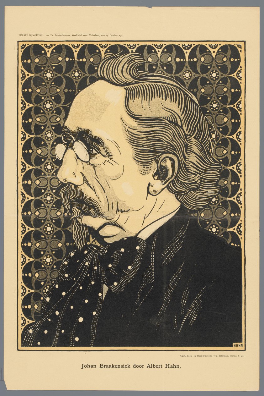 Johan Braakensiek af Albert Hahn (titel på objekt) af Albert Hahn (I)