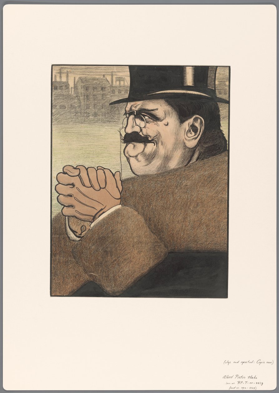 Design til en politisk tegneserie: Kapitalisten af Albert Hahn (I)