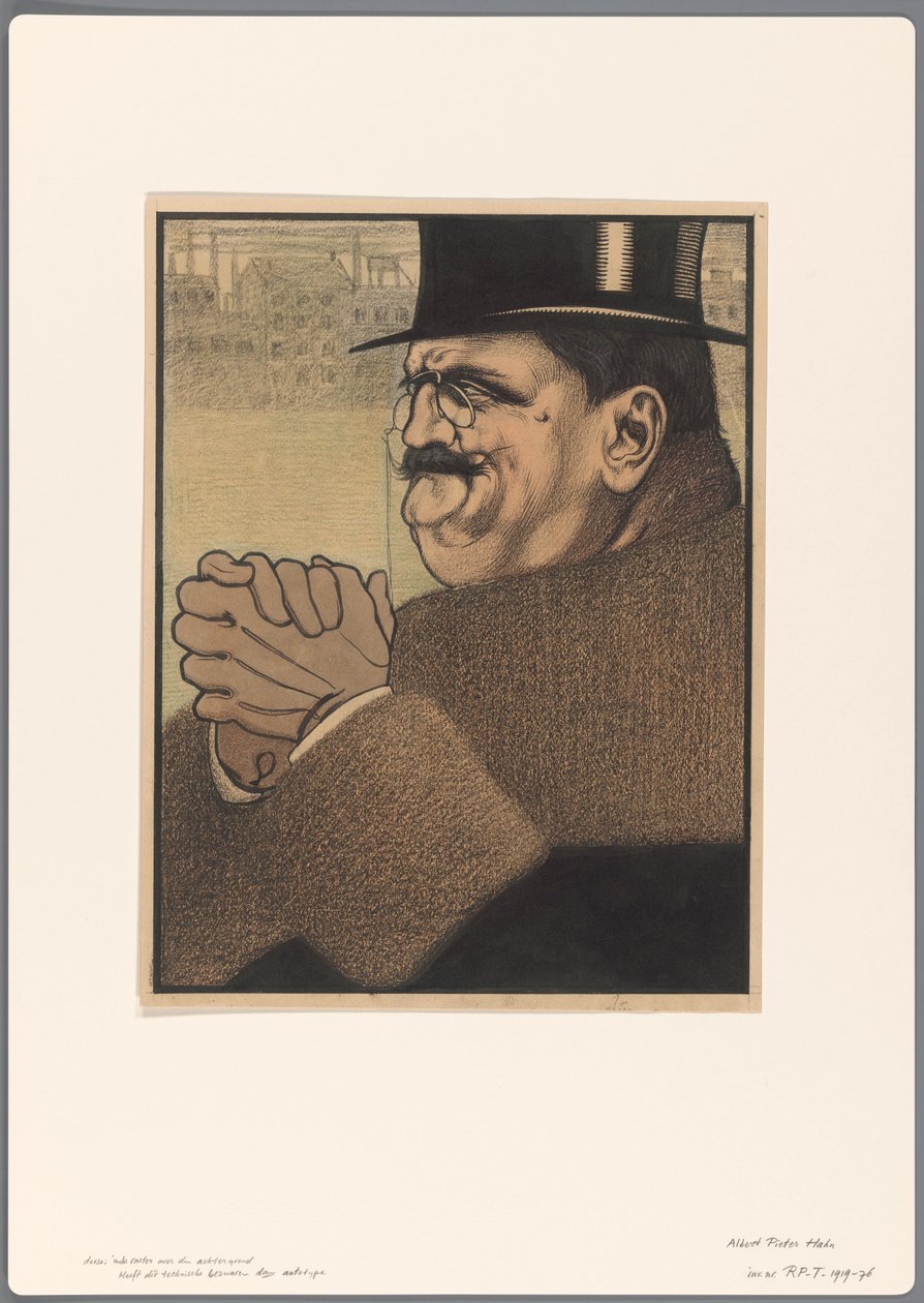 Design til en politisk tegneserie: Kapitalisten af Albert Hahn (I)
