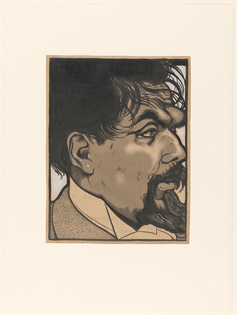 Portræt af Jan Toorop af Albert Hahn (I)