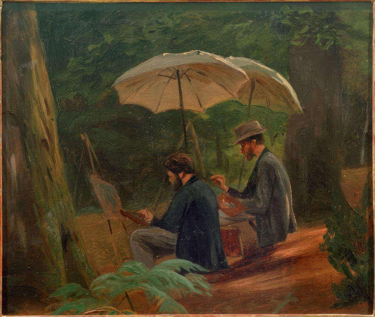 To kunstnere på arbejde af Albert Hendschel