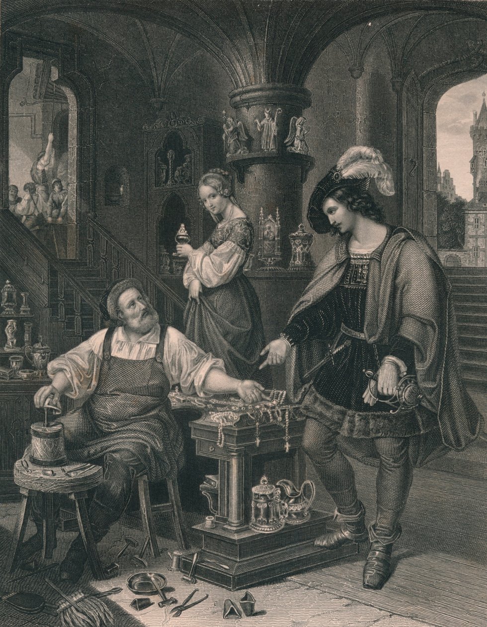 Guldsmedens datter, c1850 af Albert Henry Payne