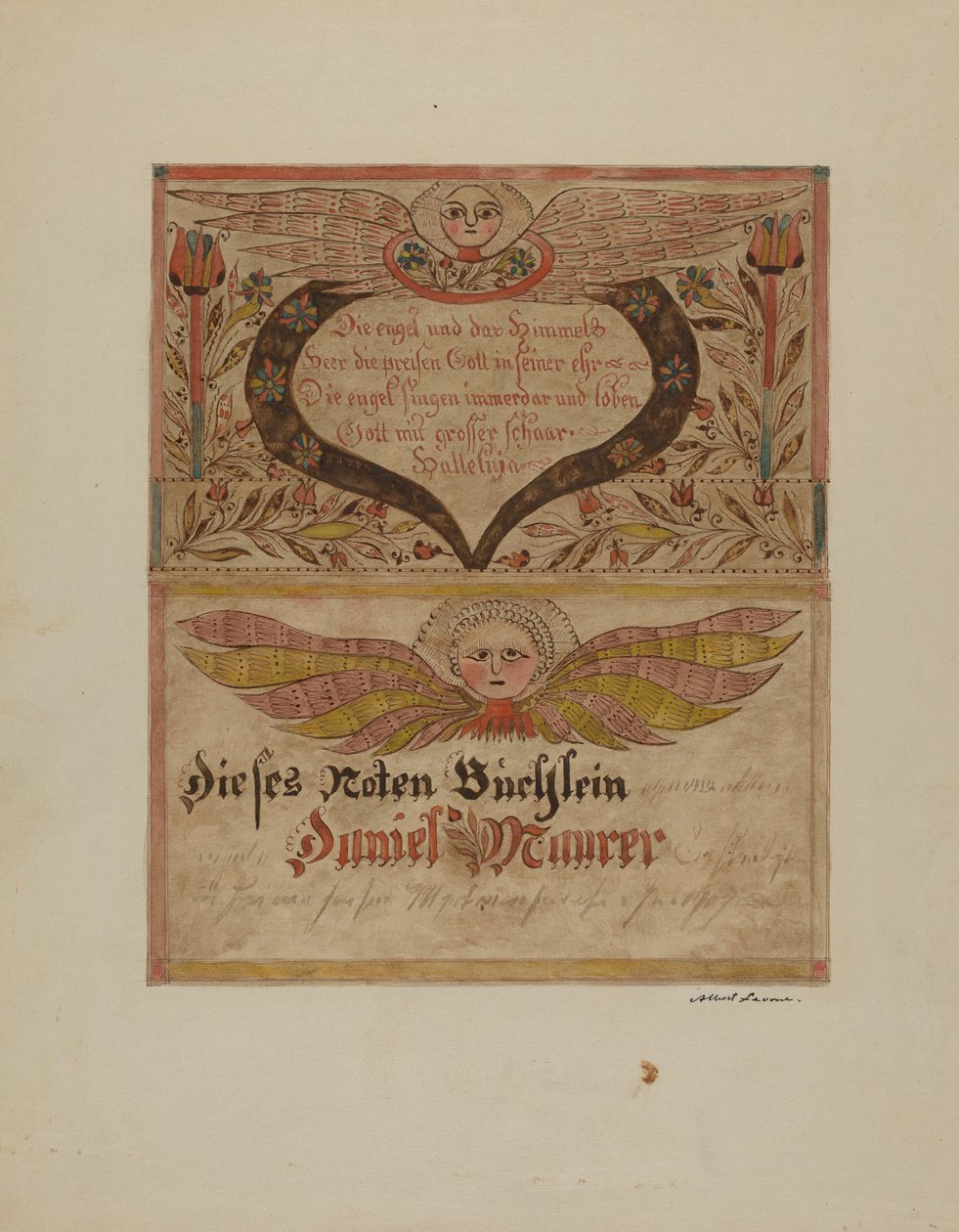 Manuskript og miniature, ca. 1937. af Albert J. Levone
