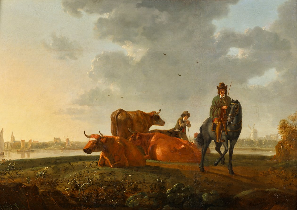 græsgange ved åen af Albert Jacobsz Cuyp