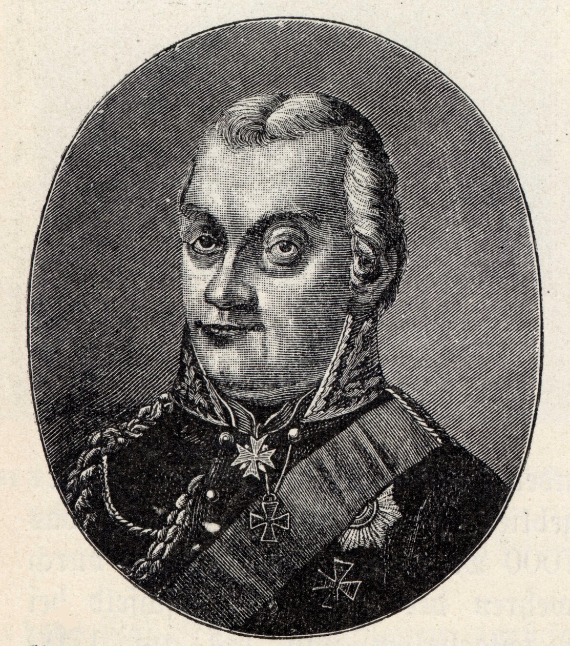 Feltmarskal Friedrich Graf von Kleist von Nollendorf 1762-1823. af Albert Johann Christian Schule