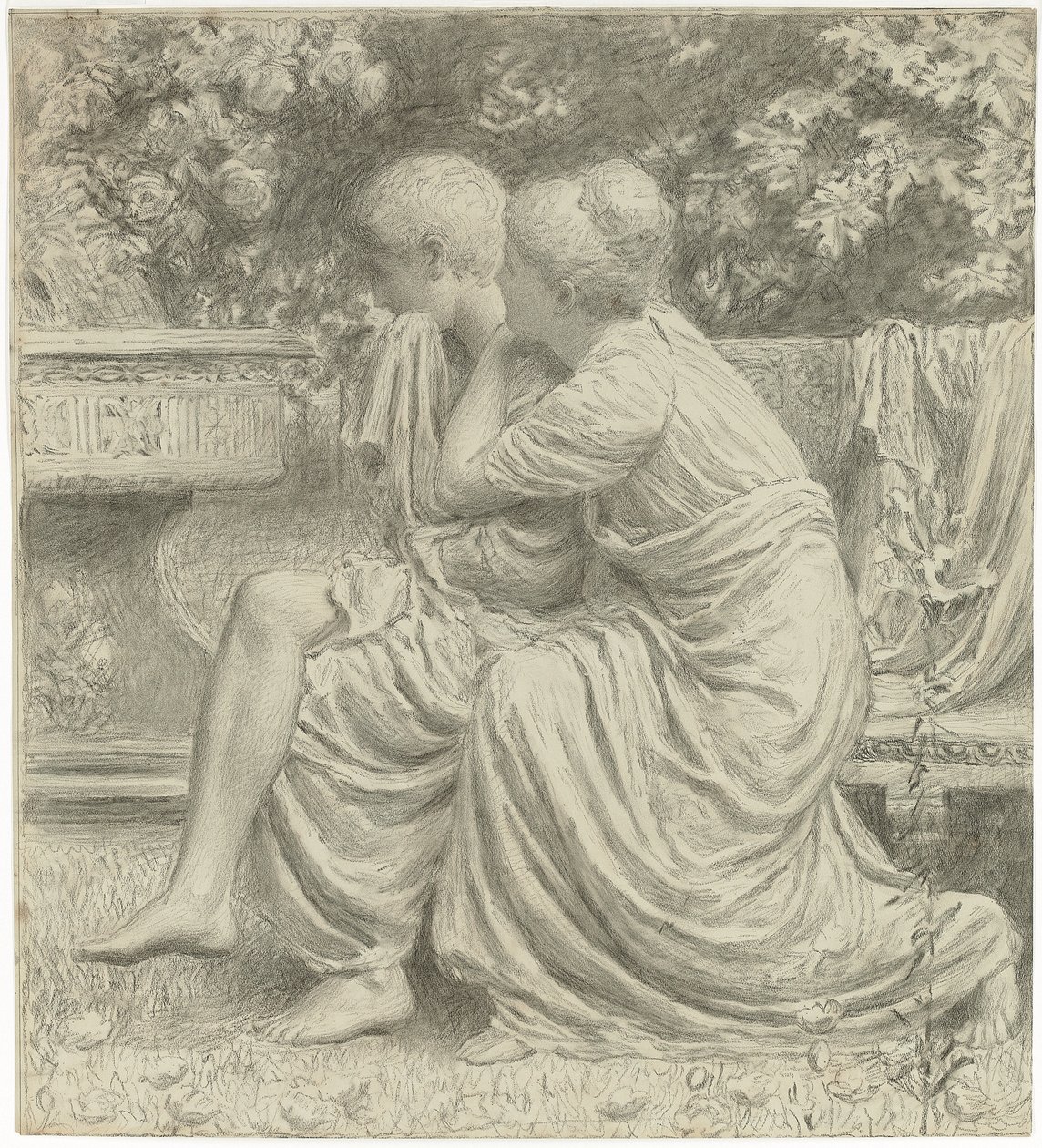 Tegnefilm til "En idyl", af Albert Joseph Moore