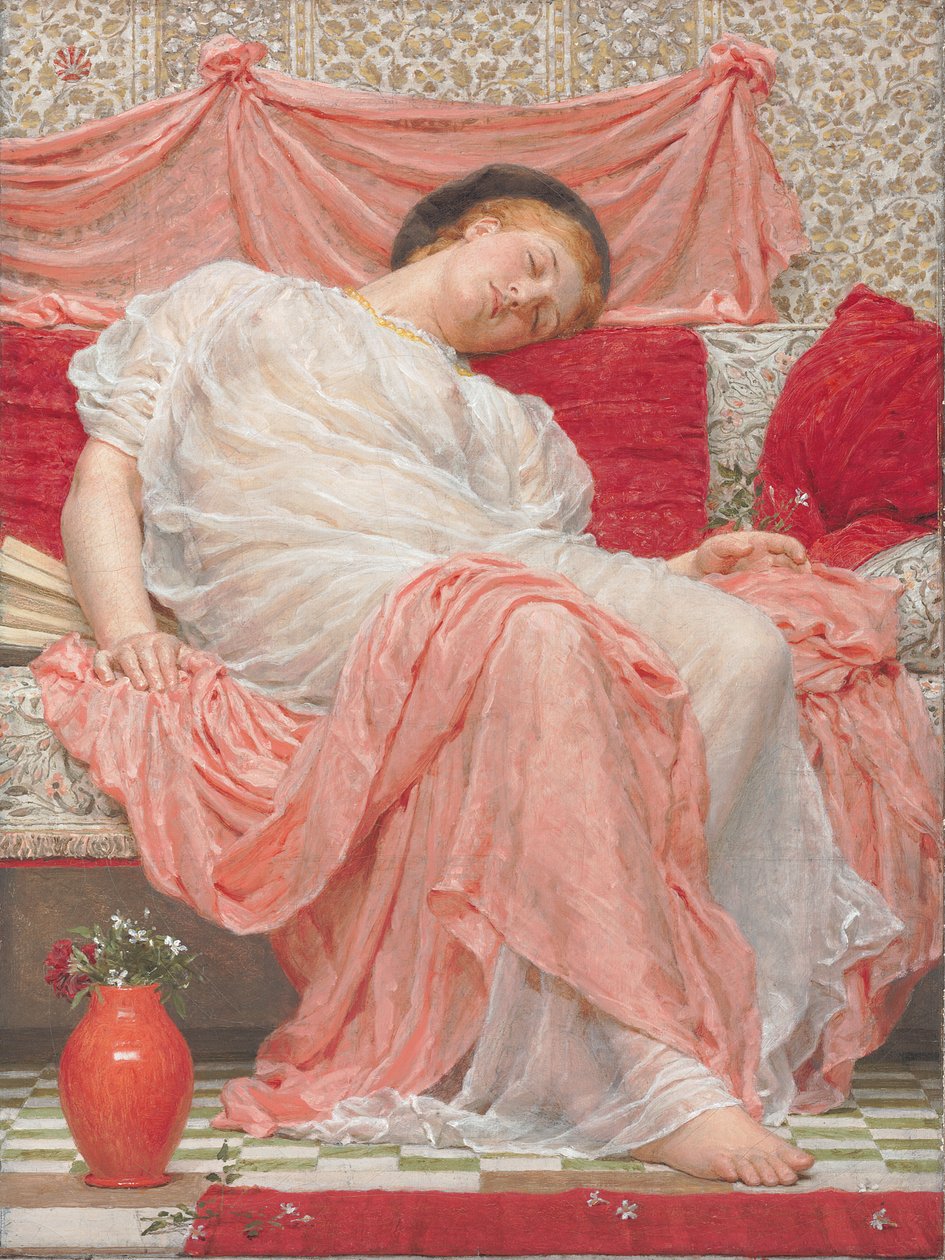 Jasmin (olie på lærred) af Albert Joseph Moore