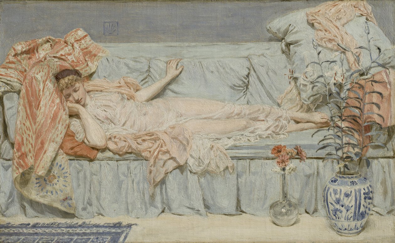 Liljer, 1866 af Albert Joseph Moore