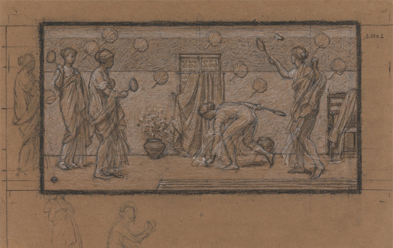 Undersøgelse for Battledore og Shuttlecock af Albert Joseph Moore