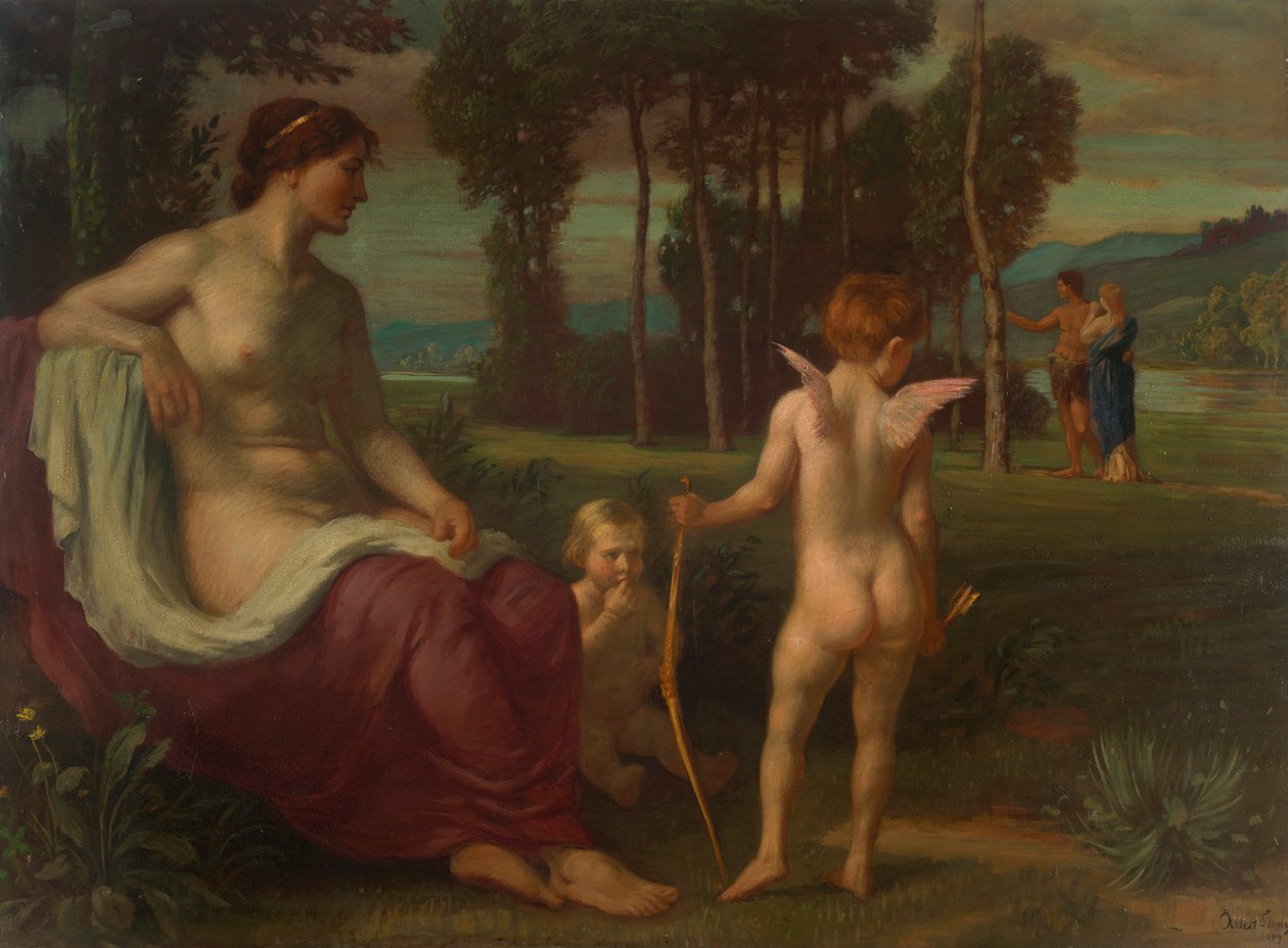 Amor og Psyche af Albert Lang