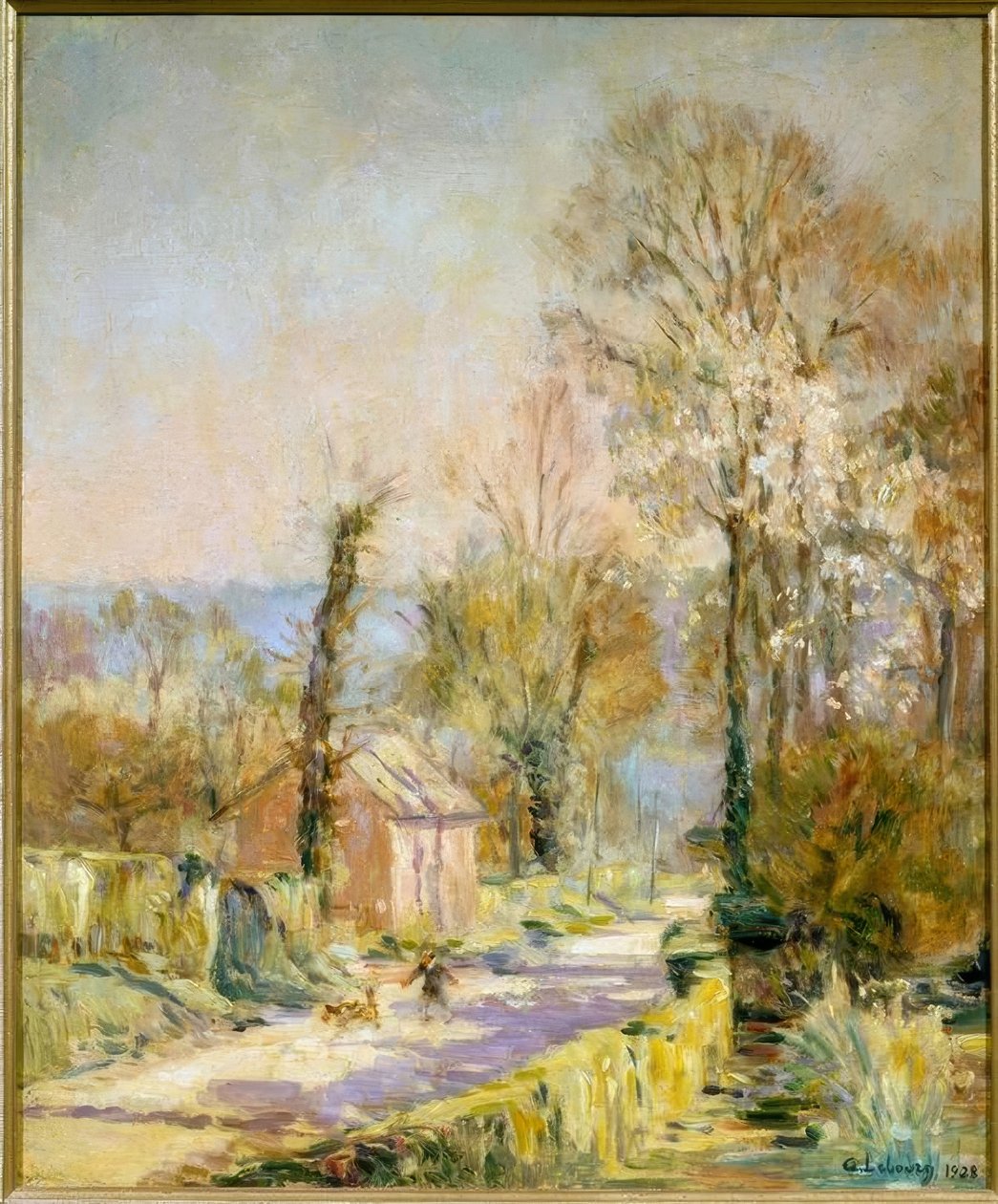 Kildestien i Saint-Vaast D’Equiqueville nær Di af Albert Lebourg