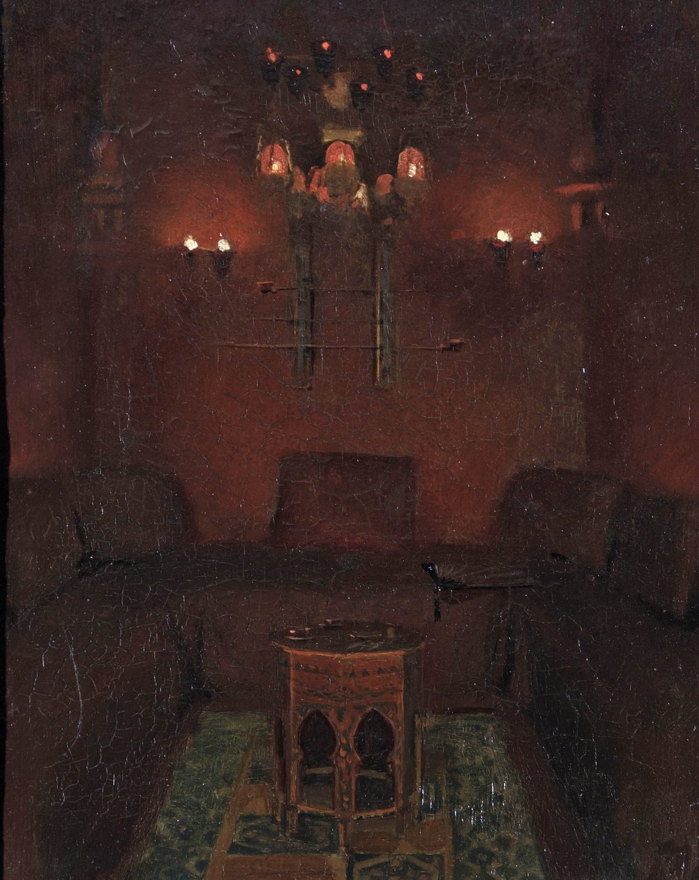 Interiør af Sir Richard Burtons kapel, 1889 af Albert Letchford