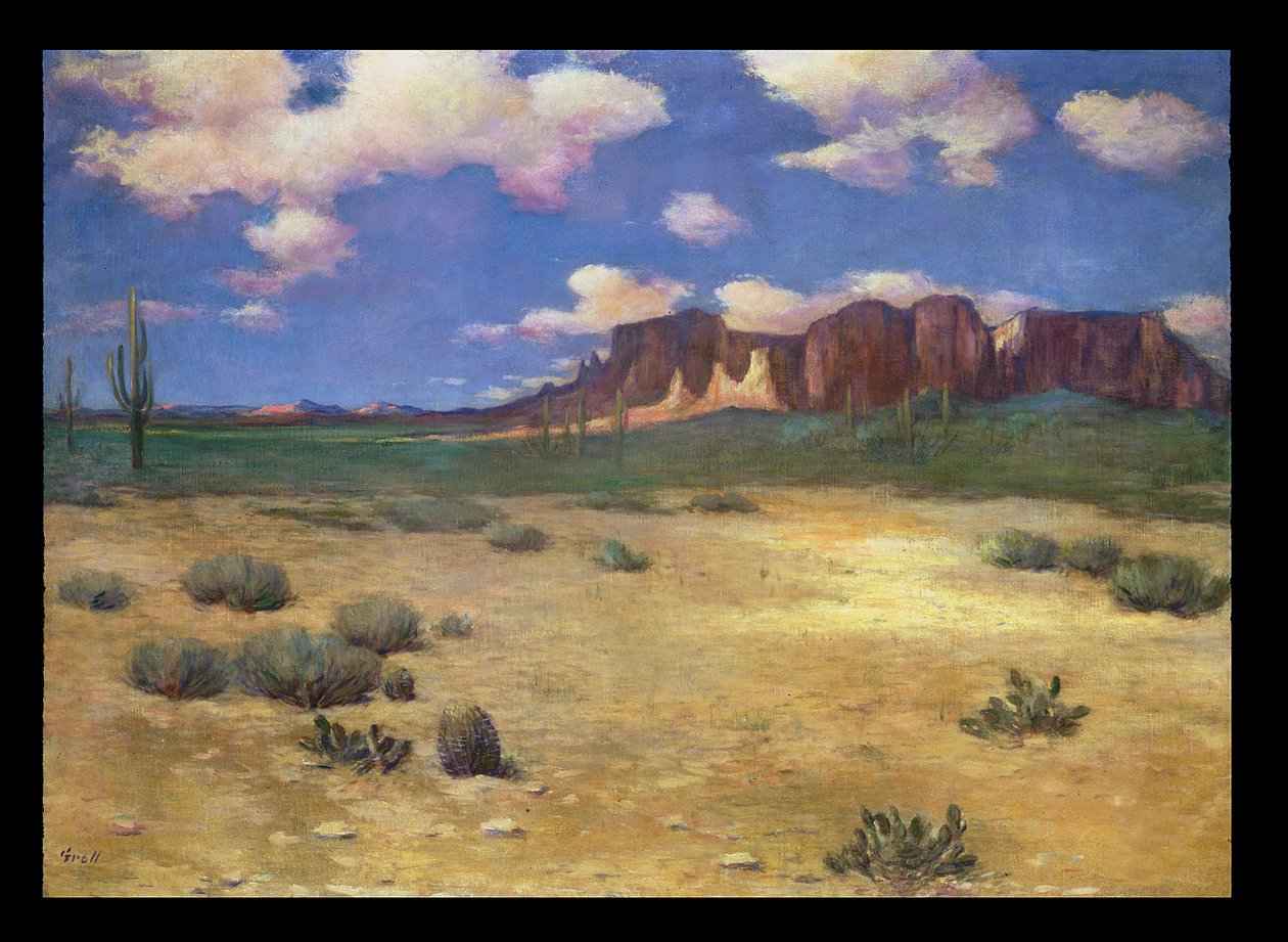 Arizona Landscape (olie på lærred) af Albert Lorey Groll
