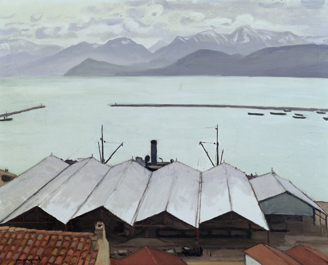 Bougie, Algeriets havn (olie på lærred) af Albert Marquet
