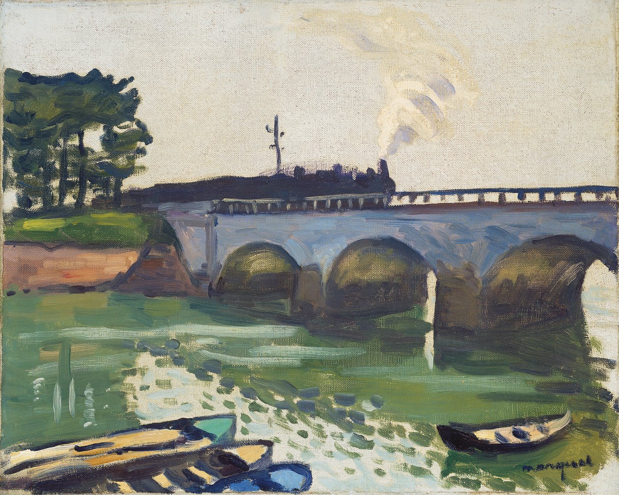 Bro ved Saint-Jean-de-Luz af Albert Marquet