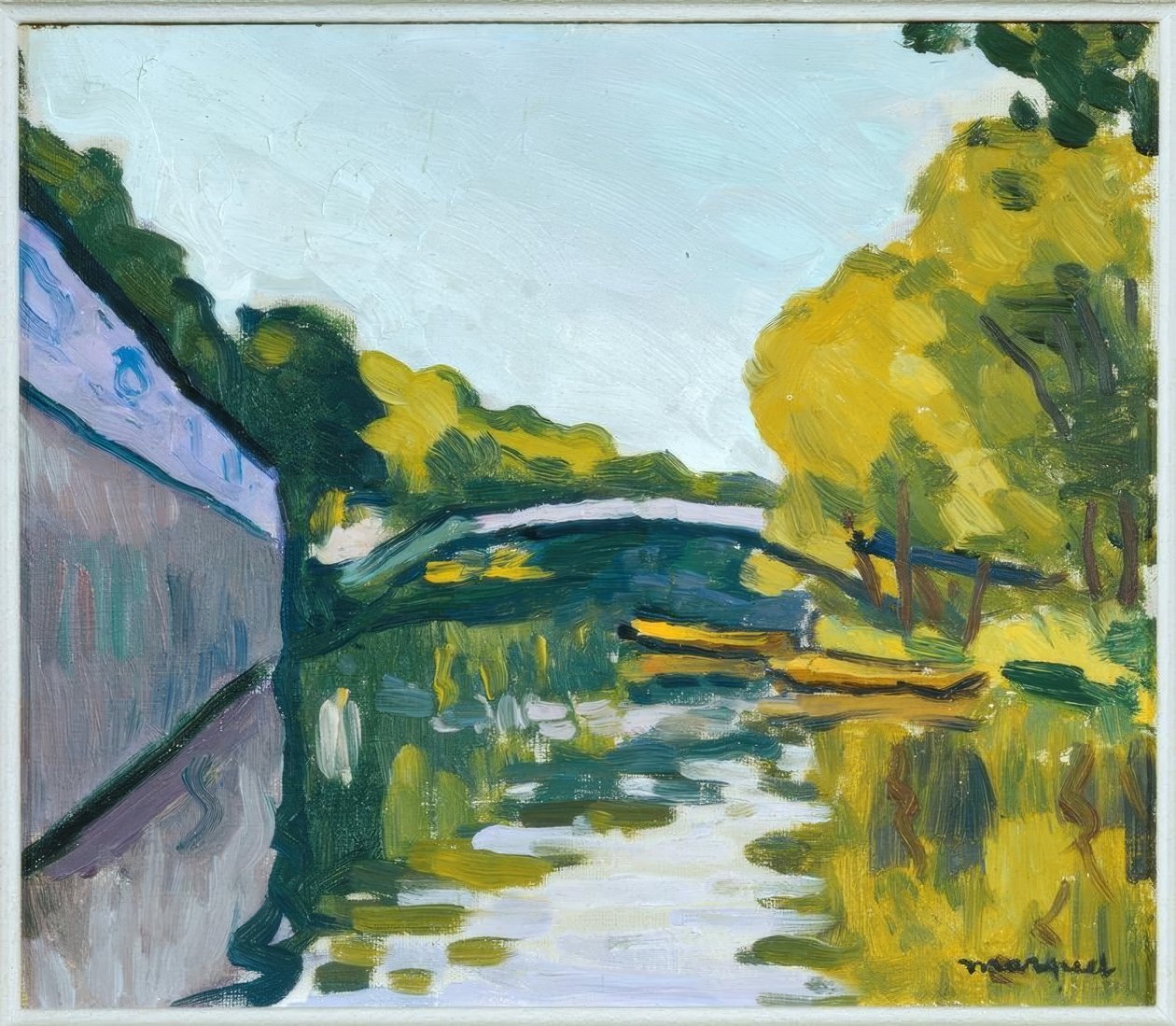Kanal omkring Paris af Albert Marquet