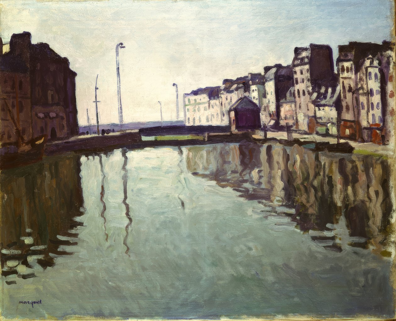 Havnebassinet i Le Havre af Albert Marquet