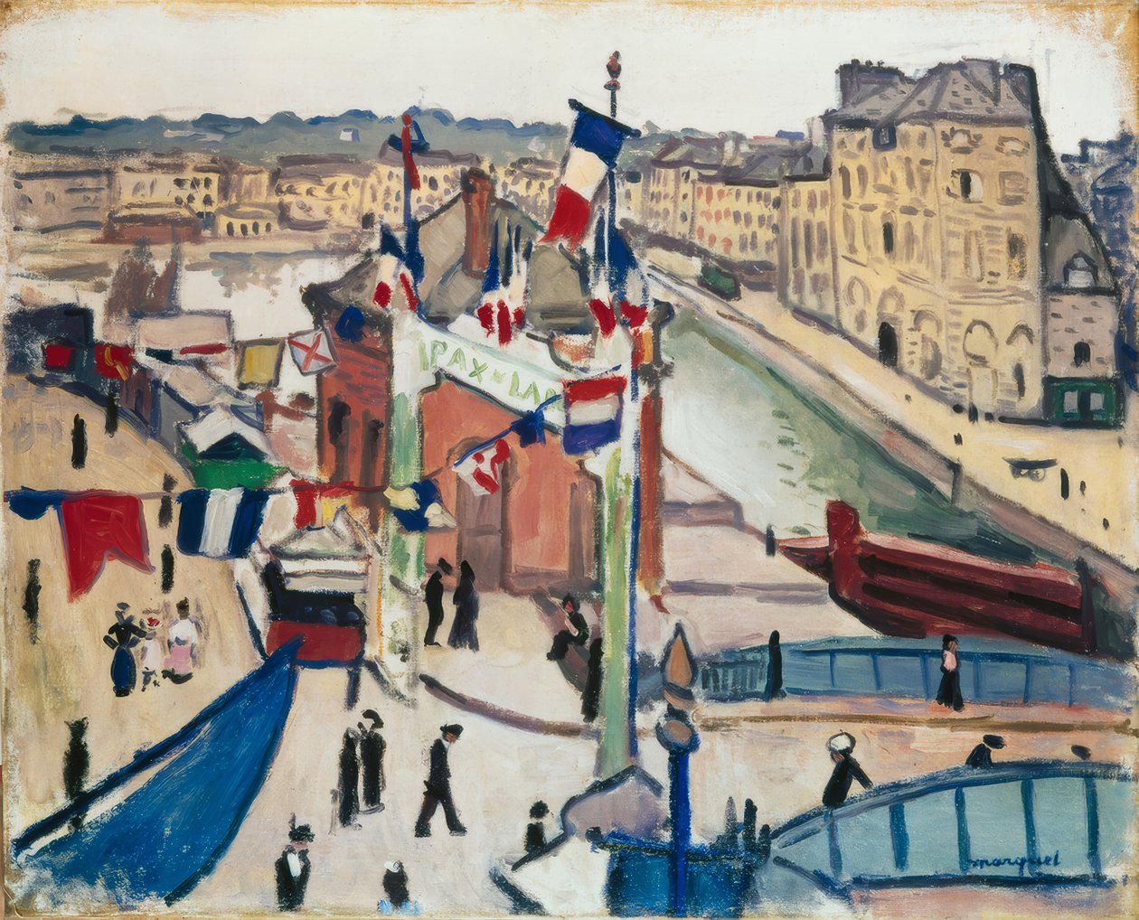 14. juli i Le Havre af Albert Marquet