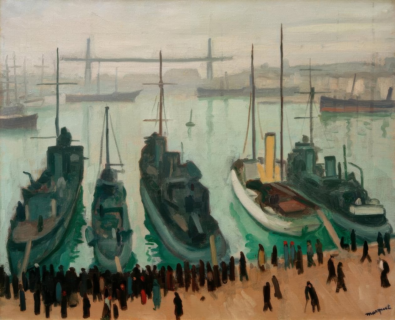 Den gamle havn i Marseille af Albert Marquet