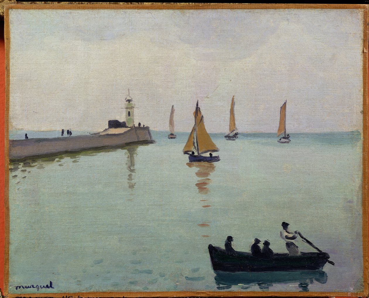 Indgang til havnen (olie på lærred) af Albert Marquet